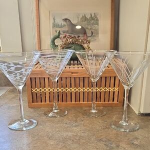 EUC Martini Glasses Set of 4
